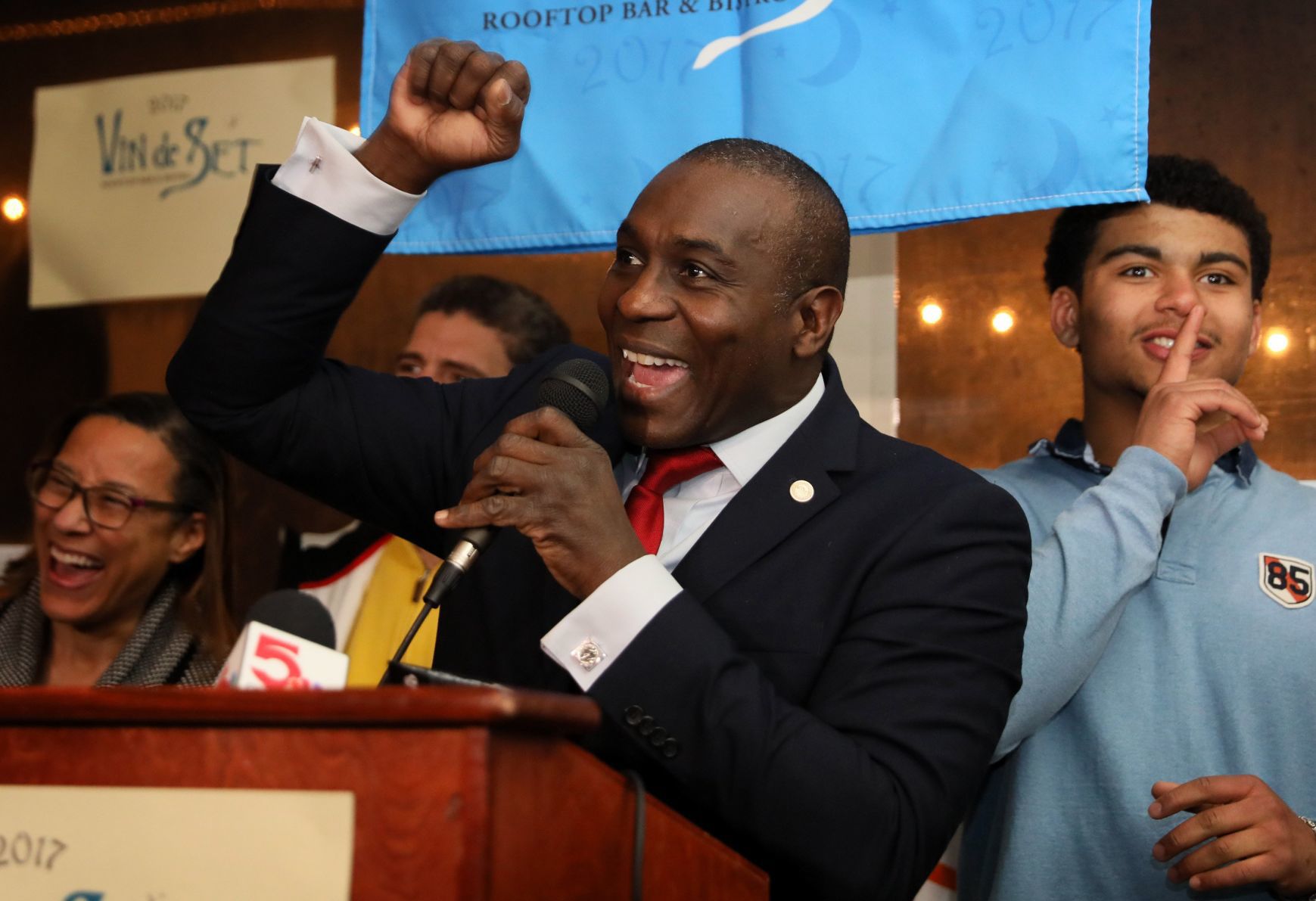 Lewis Reed primary election night party 2019